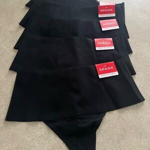 Spanx Undie-tectables Thong, size S- pack of 6 pair